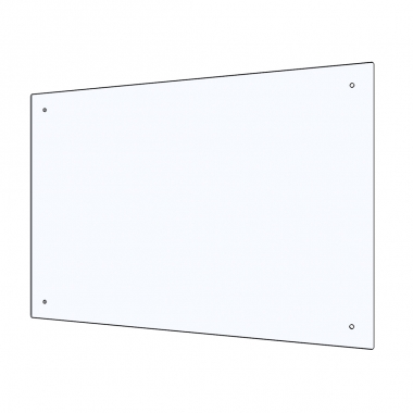 Panou plexiglas protectie casierie atarnat 67x100 cm